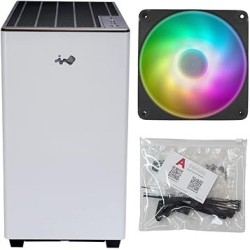 Boitier Moyen Tour E-ATX InWin A5 RGB avec panneau vitré (Blanc)