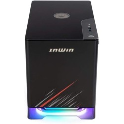 Boitier Mini Tour Mini ITX InWin A1 Plus Phantom Gaming Edition RGB avec panneau vitré + Alimentation 650W (Noir)