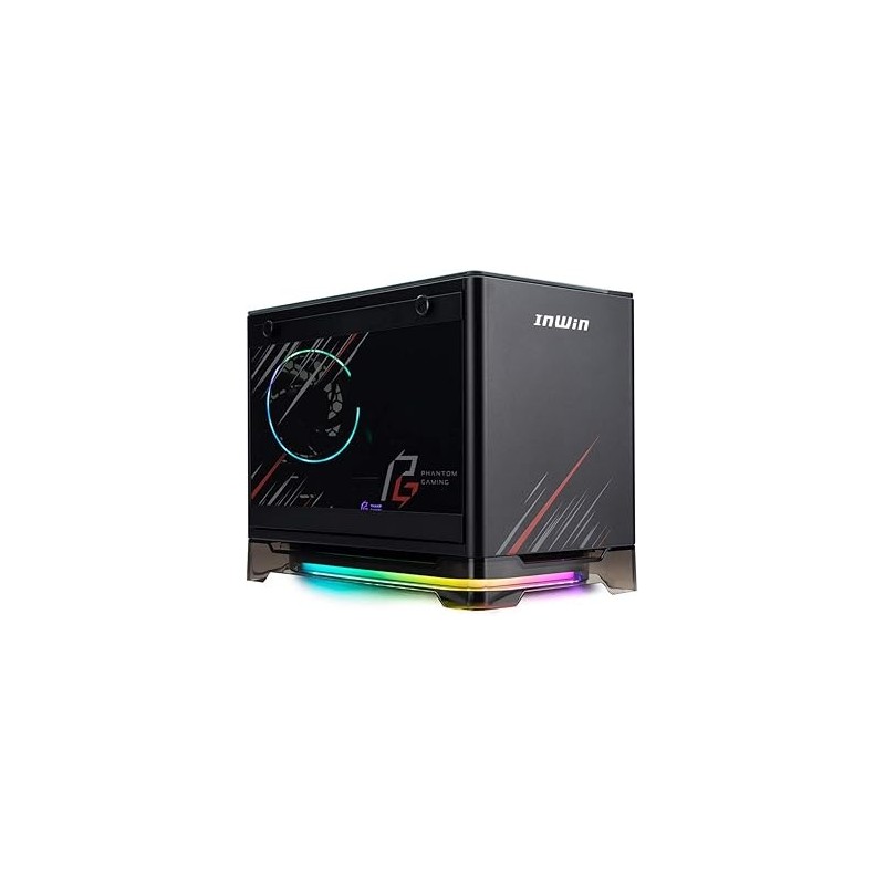 Boitier Mini Tour Mini ITX InWin A1 Plus Phantom Gaming Edition RGB avec panneau vitré + Alimentation 650W (Noir)