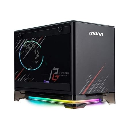 Boitier Mini Tour Mini ITX InWin A1 Plus Phantom Gaming Edition RGB avec panneau vitré + Alimentation 650W (Noir)