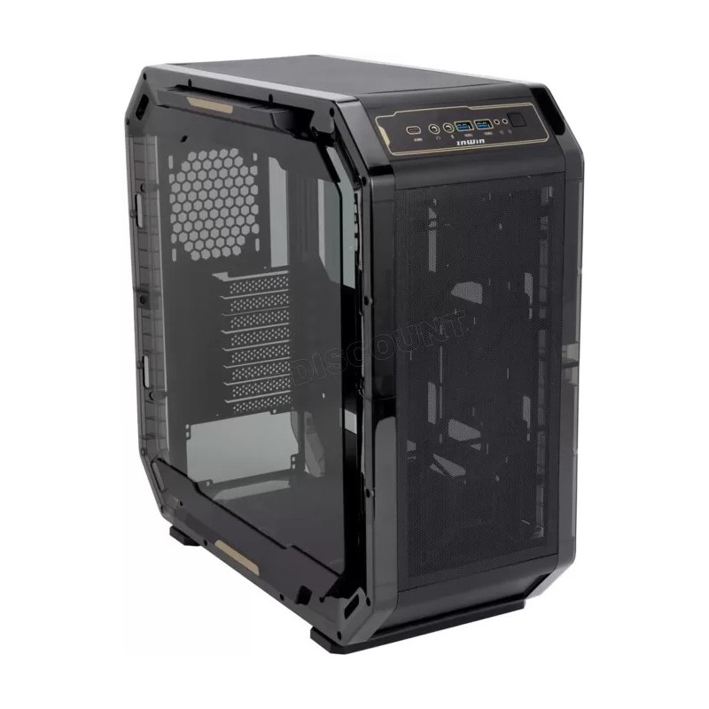 Boitier Moyen Tour E-ATX InWin Airforce RGB avec panneaux vitrés (Noir)