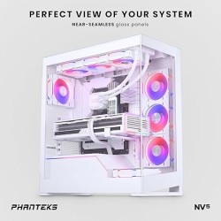 Boitier Moyen Tour E-ATX Phanteks NV5 RGB avec panneaux vitrés (Blanc)