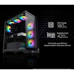 Boitier Moyen Tour ATX Xigmatek Endorphin Ultra RGB avec panneaux vitrés (Noir)