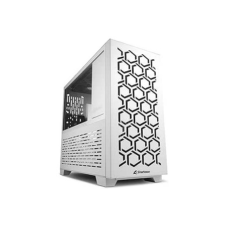 Boitier Mini Tour Micro ATX Sharkoon MS-Y1000 avec panneau vitré (Blanc)