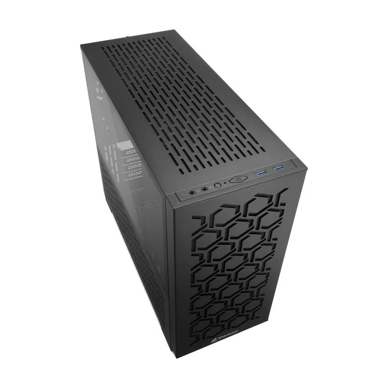 Boitier Mini Tour Micro ATX Sharkoon MS-Z1000 avec panneau vitré (Noir)