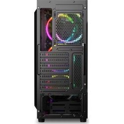 Boitier Moyen Tour ATX Sharkoon Wave RGB avec panneaux vitrés (Noir)