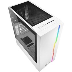 Boitier Moyen Tour ATX Sharkoon Slider RGB avec panneau vitré (Blanc)