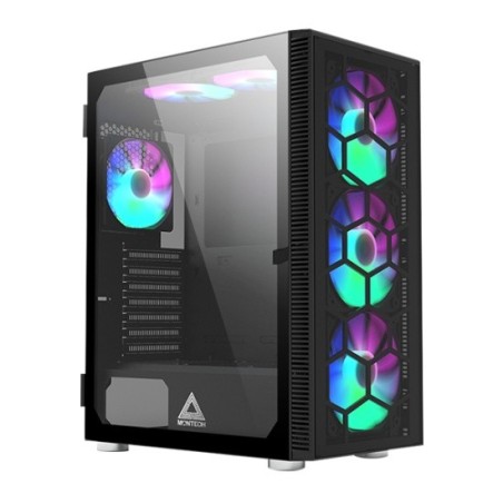 Boitier Moyen Tour ATX Montech X3 Glass RGB avec panneaux vitrés (Noir)