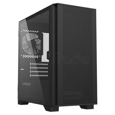 Boitier Mini Tour Micro ATX Montech Air 100 Lite avec panneau vitré (Noir)