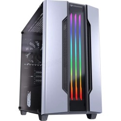 Boitier Mini Tour Micro ATX Cougar Gemini M RGB avec panneaux vitrés (Argent)