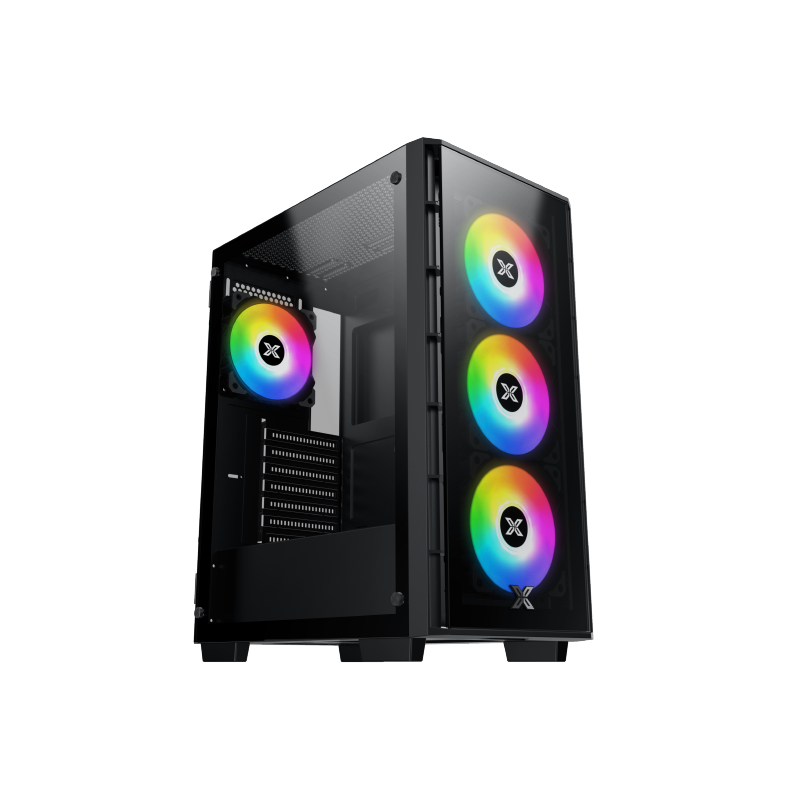 Boitier Moyen Tour ATX Xigmatek Elite 1 RGB avec panneaux vitrés (Noir)