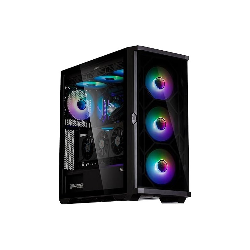 Boitier Moyen Tour E-ATX Zalman Z10 Duo avec panneaux vitrés (Noir)