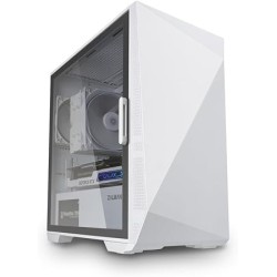 Boitier Mini Tour Micro ATX Zalman Z1 Iceberg avec panneau vitré (Blanc)