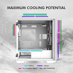 Boitier Mini Tour Micro ATX Zalman Z1 Iceberg avec panneau vitré (Blanc)