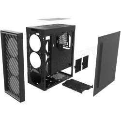 Boitier Moyen Tour ATX Zalman T7 avec panneau vitré (Noir)