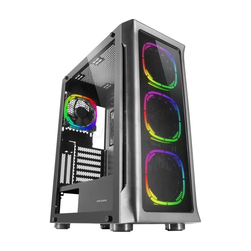 Boitier Grand Tour E-ATX Mars Gaming MC-Neo RGB avec panneau vitré (Noir)