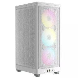 Boitier Mini Tour Mini-ITX Corsair iCue 2000D Airflow RGB (Blanc)