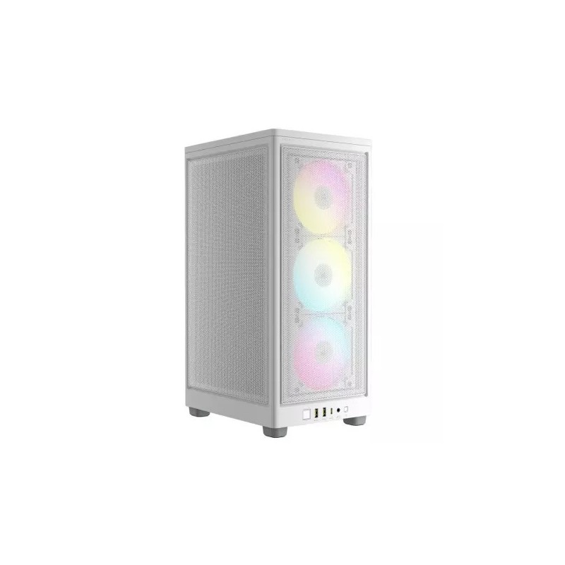 Boitier Mini Tour Mini-ITX Corsair iCue 2000D Airflow RGB (Blanc)