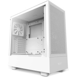 Boitier Moyen Tour ATX NZXT H5 Flow RGB avec panneau vitré (Blanc)