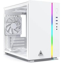 Boitier Mini Tour Micro ATX Montech Sky One Mini RGB avec panneaux vitrés (Blanc)