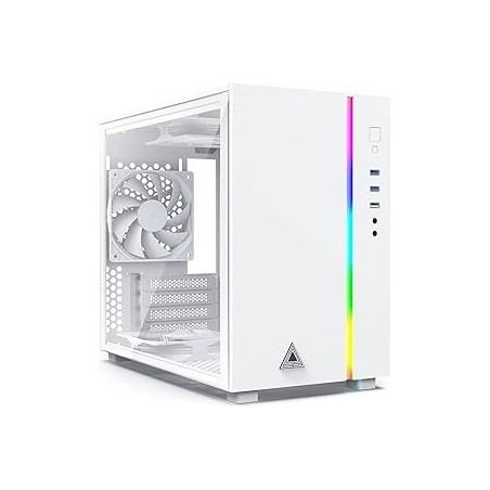 Boitier Mini Tour Micro ATX Montech Sky One Mini RGB avec panneaux vitrés (Blanc)