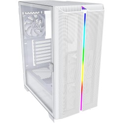 Boitier Moyen Tour ATX Montech Sky One Lite RGB avec panneau vitré (Blanc)