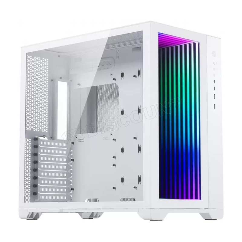 Boitier Moyen Tour E-ATX Magnium Gear Neo Qube 2 Infinity Mirror RGB avec panneau vitré (Blanc)