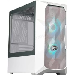 Boitier Mini Tour Micro ATX Cooler Master MasterBox TD300 Mesh RGB avec panneau vitré (Blanc)