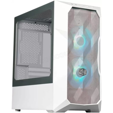 Boitier Mini Tour Micro ATX Cooler Master MasterBox TD300 Mesh RGB avec panneau vitré (Blanc)