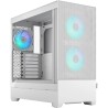 Boitier Moyen Tour ATX Fractal Design Pop Air RGB avec panneau vitré (Blanc)