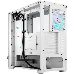 Boitier Moyen Tour ATX Fractal Design Pop Air RGB avec panneau vitré (Blanc)