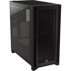 Boitier Moyen Tour E-ATX Corsair iCue 4000D Airflow RGB avec panneaux vitrés (Noir)