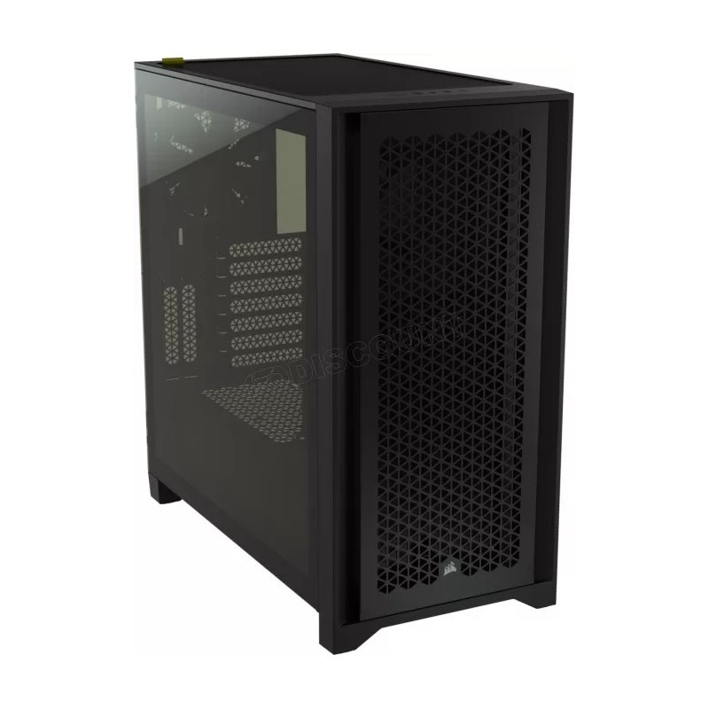 Boitier Moyen Tour E-ATX Corsair iCue 4000D Airflow RGB avec panneaux vitrés (Noir)