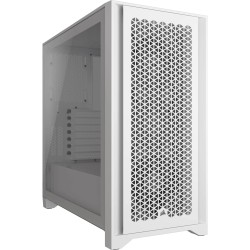 Boitier Moyen Tour E-ATX Corsair iCue 4000D Airflow RGB avec panneaux vitrés (Blanc)