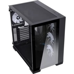 Boitier Moyen Tour ATX iTek Dark Cave RGB avec panneau vitré (Noir)