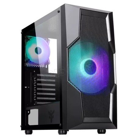 Boitier Moyen Tour ATX iTek Oxygene RGB avec panneau vitré (Noir)