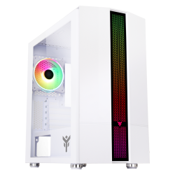 Boitier Mini Tour Micro ATX iTek Liflig 41 RGB avec panneau vitré (Blanc)