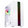 Boitier Mini Tour Micro ATX iTek Liflig 41 RGB avec panneau vitré (Blanc)