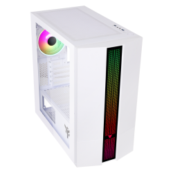 Boitier Mini Tour Micro ATX iTek Liflig 41 RGB avec panneau vitré (Blanc)