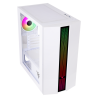 Boitier Mini Tour Micro ATX iTek Liflig 41 RGB avec panneau vitré (Blanc)