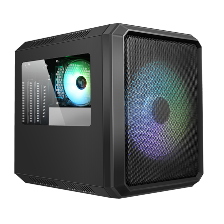 Boitier Cube Micro ATX iTek QBO 8 Evo RGB avec fenêtre (Noir)