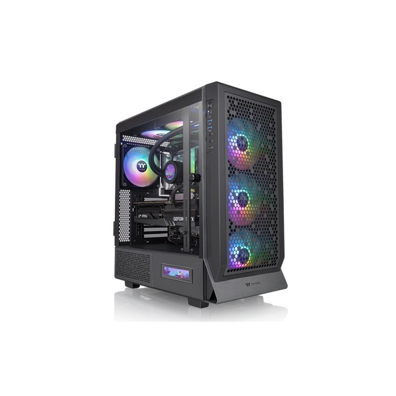 Boitier Moyen Tour E-ATX Thermaltake Ceres 500 RGB avec panneau vitré (Noir)