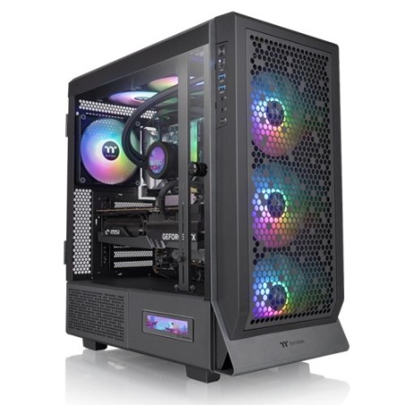 Boitier Moyen Tour E-ATX Thermaltake Ceres 500 RGB avec panneau vitré (Noir)