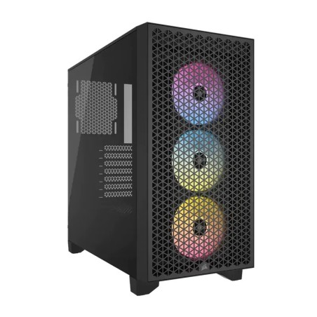 Boitier Moyen Tour ATX Corsair 3000D Airflow RGB avec panneaux vitrés (Noir)