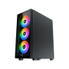 Boitier Moyen Tour ATX Xigmatek Phantom RGB avec panneaux vitrés (Noir)