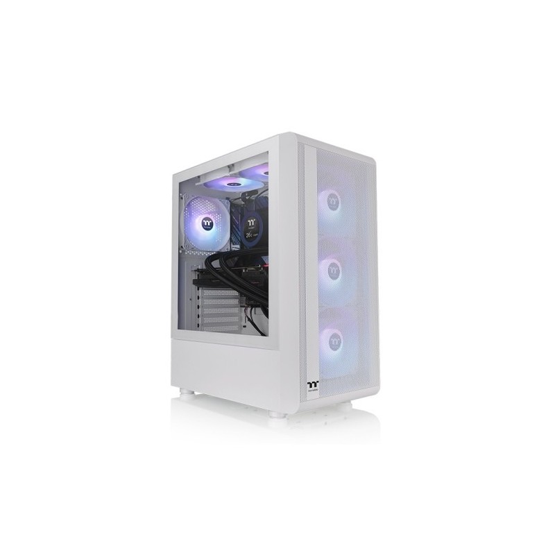 Boitier Moyen Tour ATX Thermaltake S200 TG RGB avec panneau vitré (Blanc)