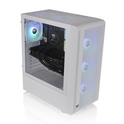 Boitier Moyen Tour ATX Thermaltake S200 TG RGB avec panneau vitré (Blanc)