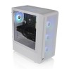 Boitier Moyen Tour ATX Thermaltake S200 TG RGB avec panneau vitré (Blanc)