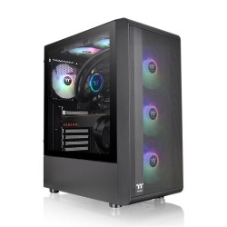 Boitier Moyen Tour ATX Thermaltake S200 TG RGB avec panneau vitré (Noir)