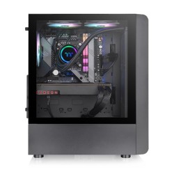 Boitier Moyen Tour ATX Thermaltake S200 TG RGB avec panneau vitré (Noir)